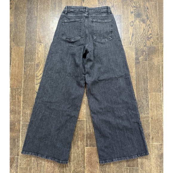 The Drop Jeans Frida Wide Leg Women's Size 25 (24x29) Stone Washed Black NWT - Picture 2 of 11